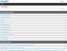 Tablet Screenshot of listenercare.siriusxm.com